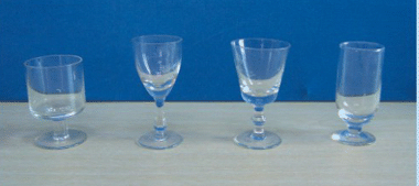 Стеклянные бокалы для вина 4069